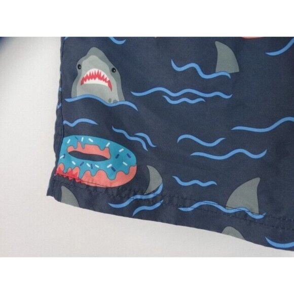 U.S, Surf Club Swim Trunks Men's Size Medium Lined Swimsuit Shorts Donut Sharks - Picture 4 of 8